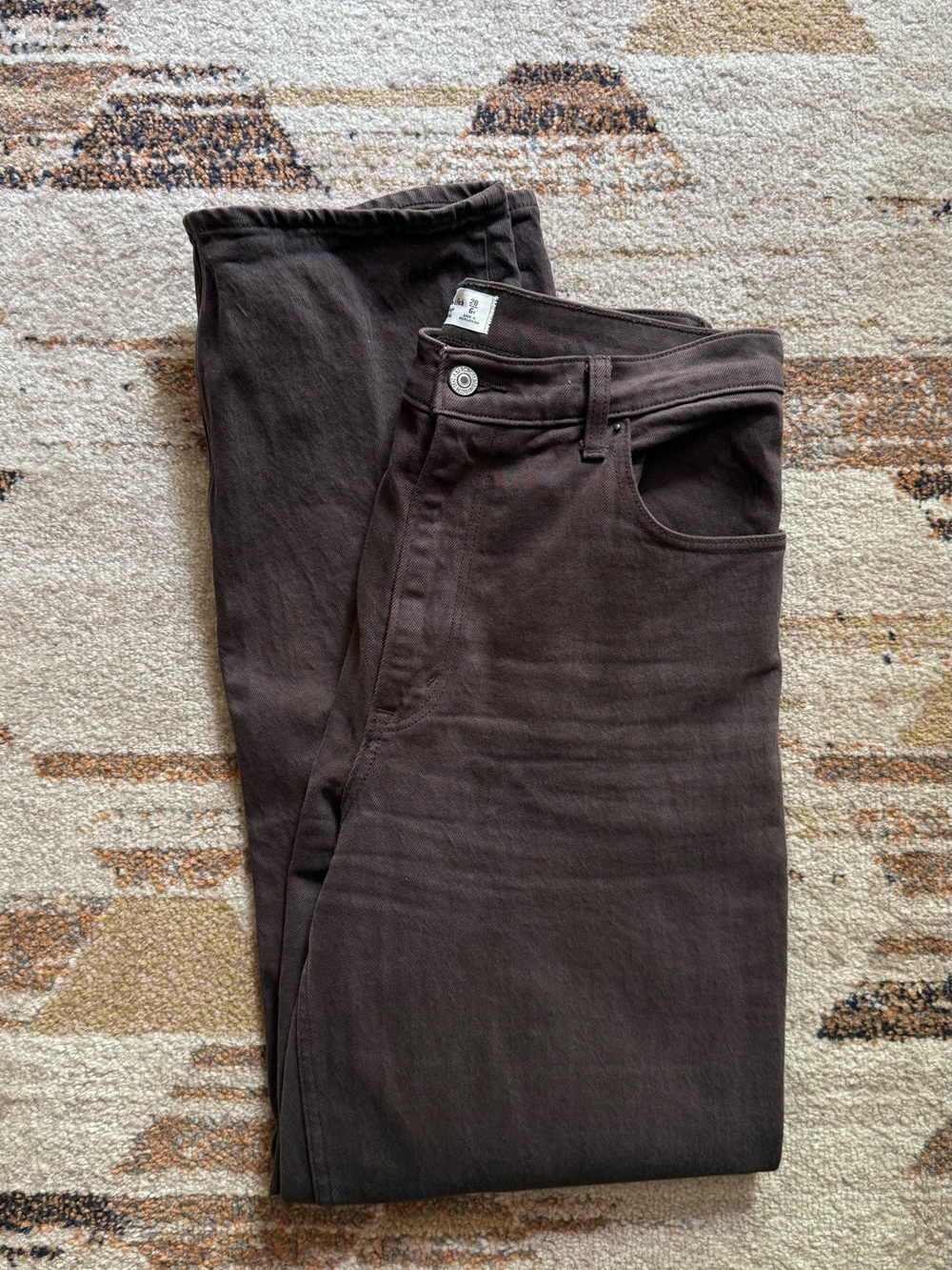 Abercrombie & Fitch Women's Ultra High Rise 90s Straight Leg Jeans -  Brown